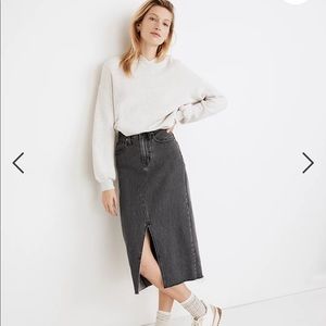 Madewell Denim A line skirt